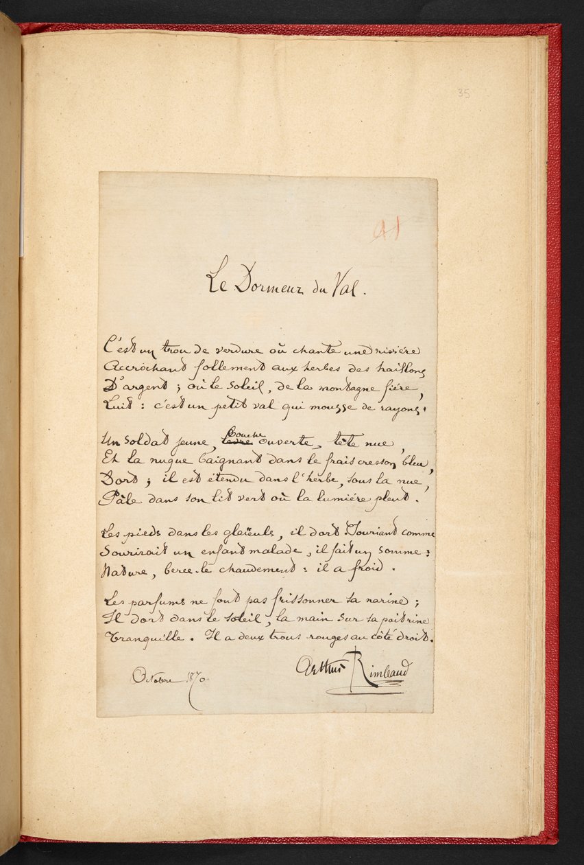 O Dormeur do Vale de Arthur Rimbaud