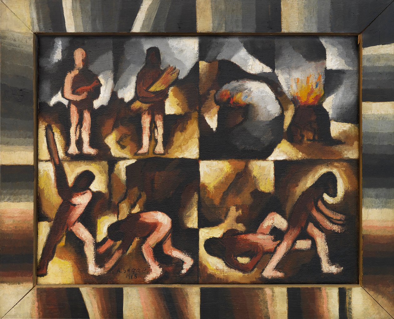 Ciclo do Antigo Testamento de Caim e Abel, 1918. de Arthur Segal