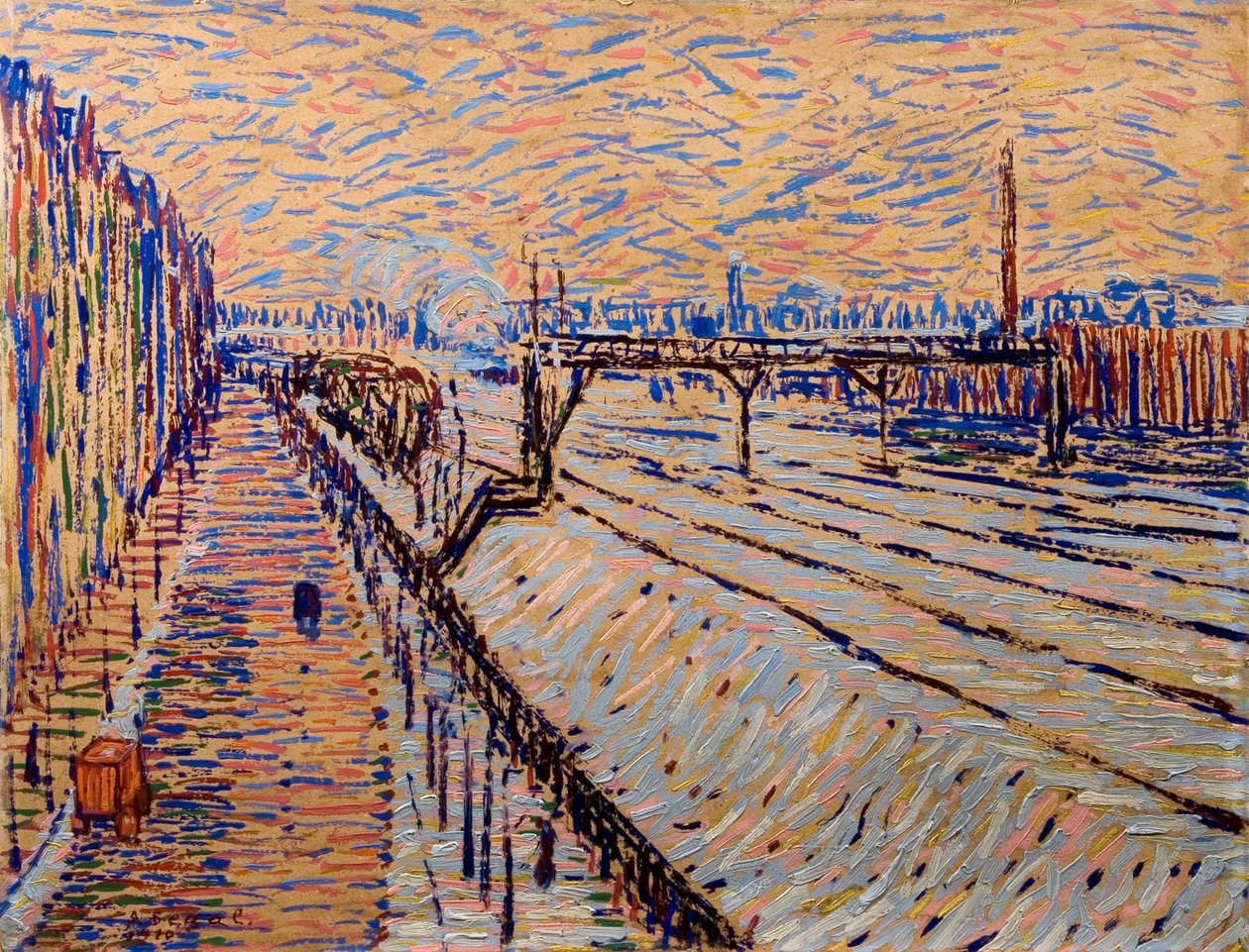 A Ferrovia, 1910. de Arthur Segal