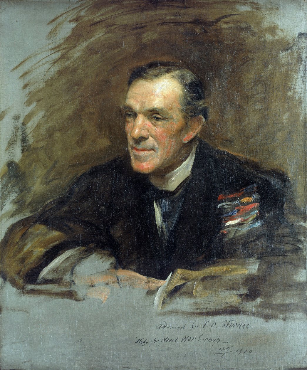 Retrato do Almirante da Armada Sir Frederick Doveton Sturdee de Arthur Stockdale Cope