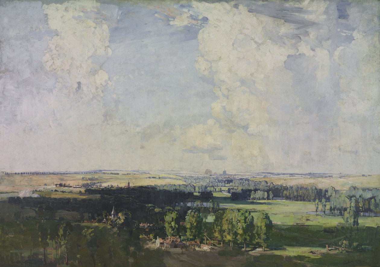 Amiens, a chave do oeste, 1928 de Arthur Streeton