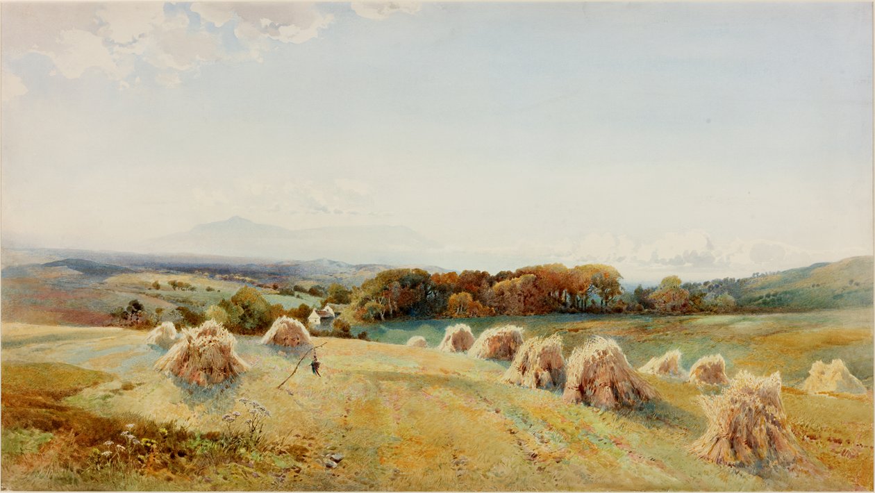 Nas Colinas de Windermere, antes de 1909 (Aguarela e guache) de Arthur Tucker