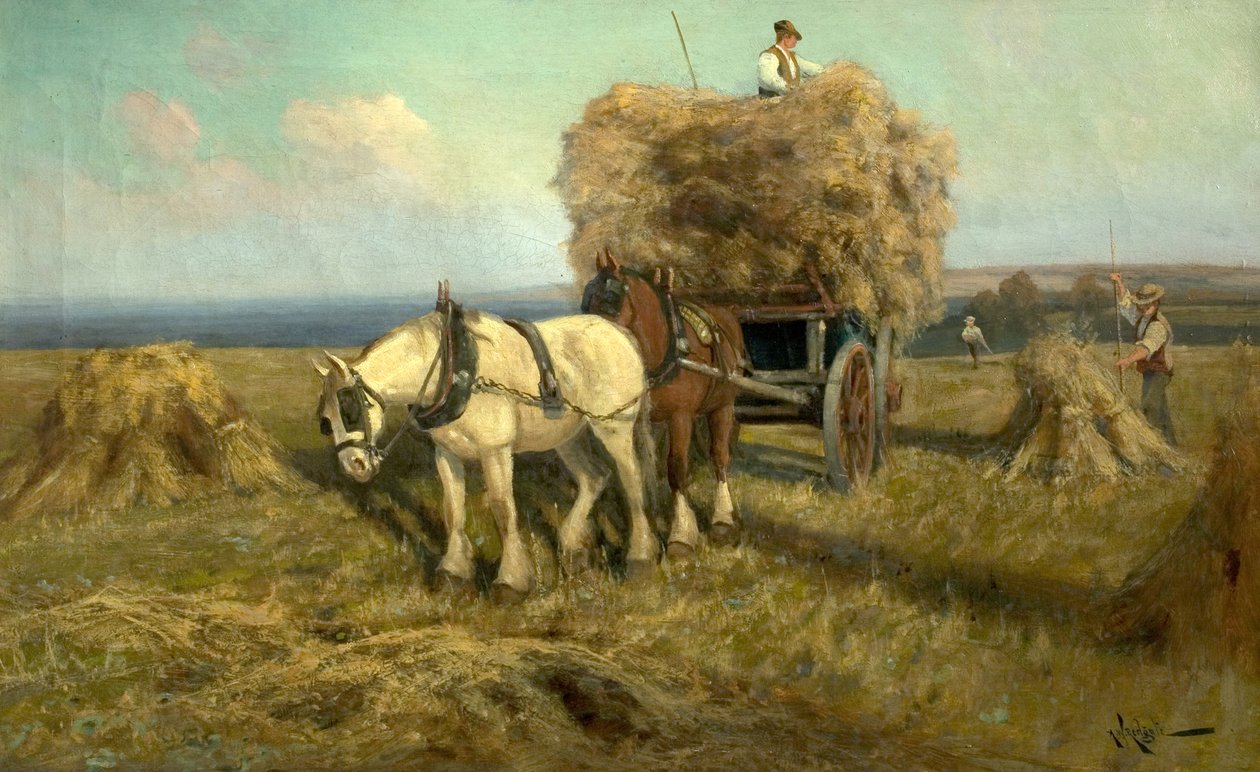 Carregando o vagão da colheita de Arthur Walker Redgate