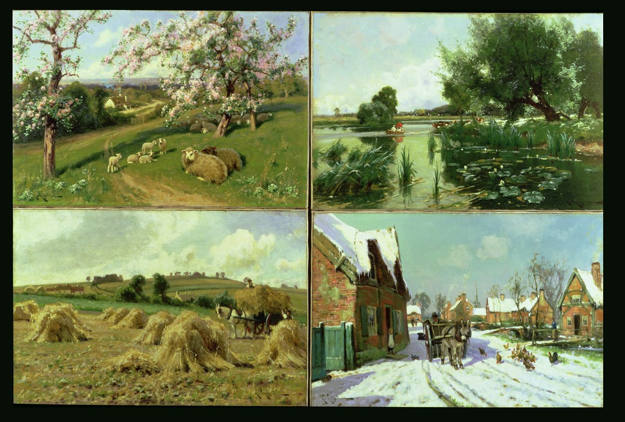 The Four Seasons (conjunto de quatro) de Arthur Walker Redgate