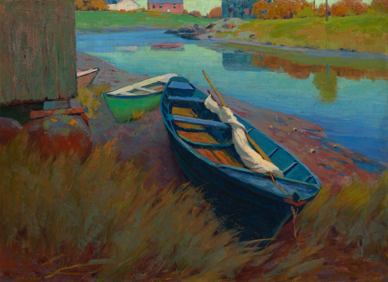 Barcos em repouso de Arthur Wesley Dow