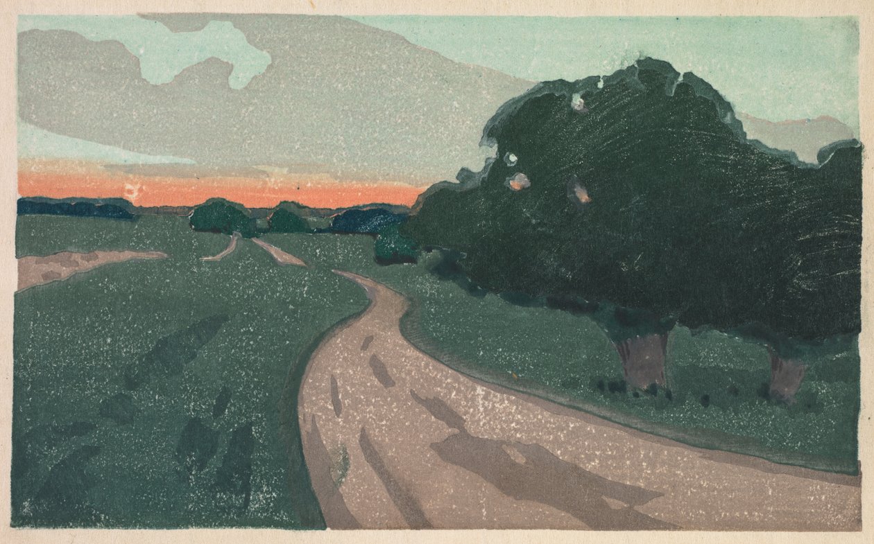 A Long Road ou Argilla Road, c. 1898 de Arthur Wesley Dow