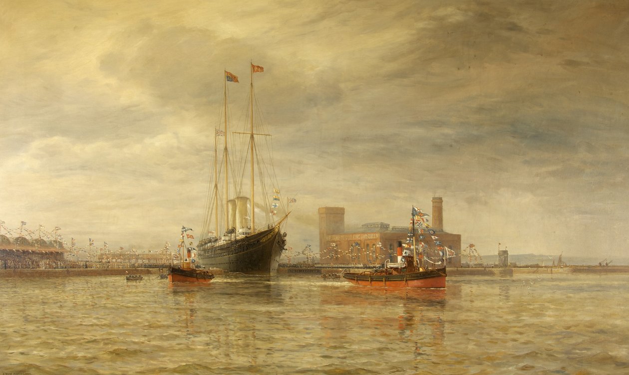 Abertura do Royal Edward Dock, Avonmouth, 9 de julho de Arthur Wilde Parsons
