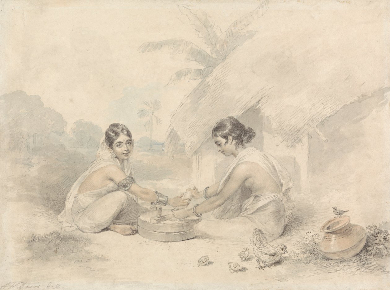 Mulheres nativas de Bengala de Arthur William Devis