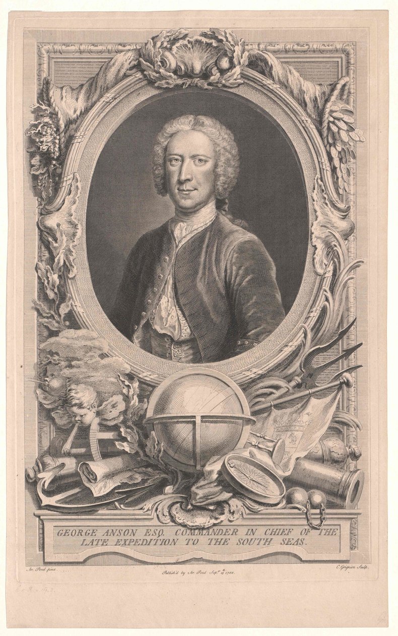 1º Barão de Anson Anson de Artist Unknown
