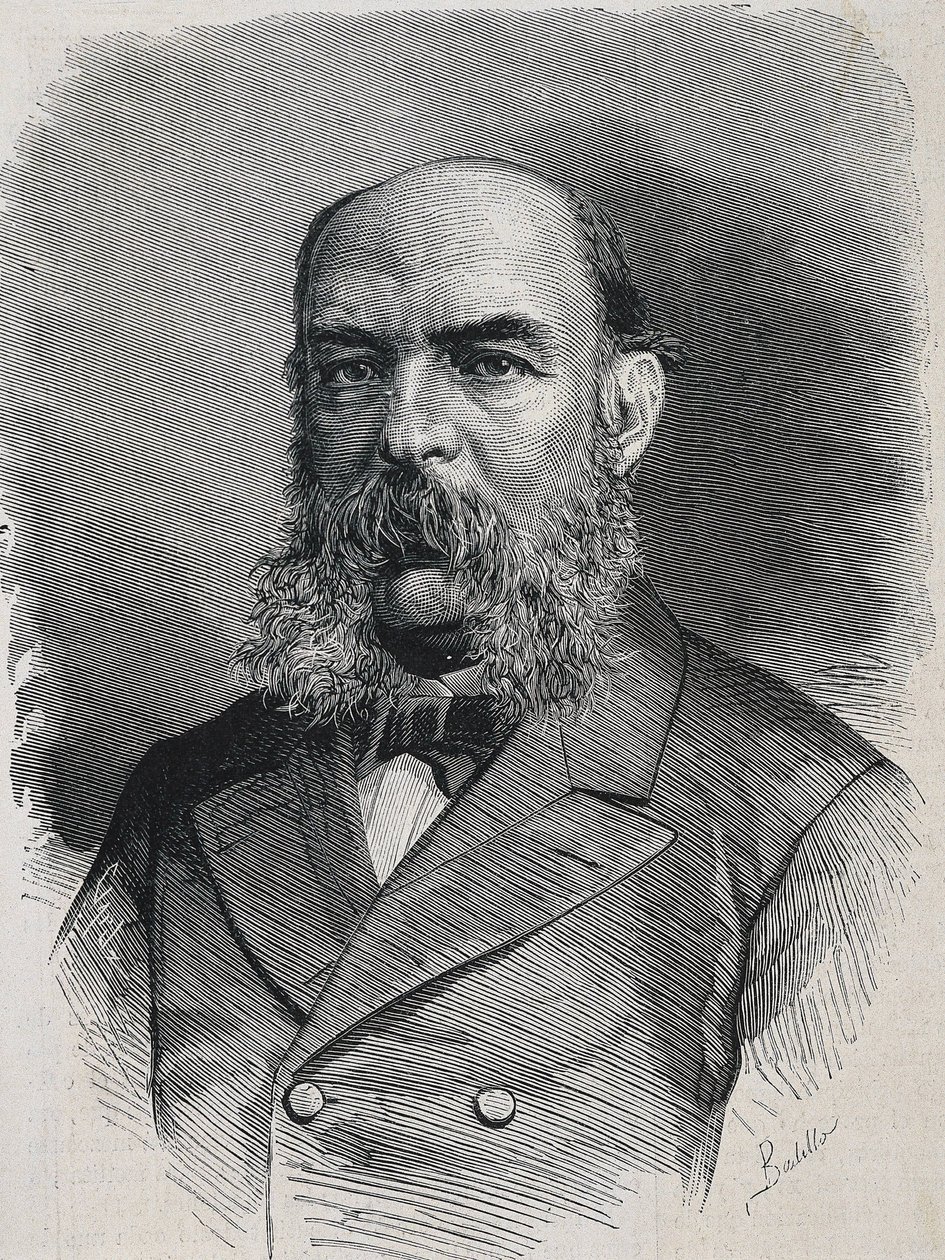 AMADOR DE LOS RIOS, José (1818-1878). Historiador e semiólogo inglês. "La Ilustracion Espanola y Americana". Gravura. de Artist Unknown