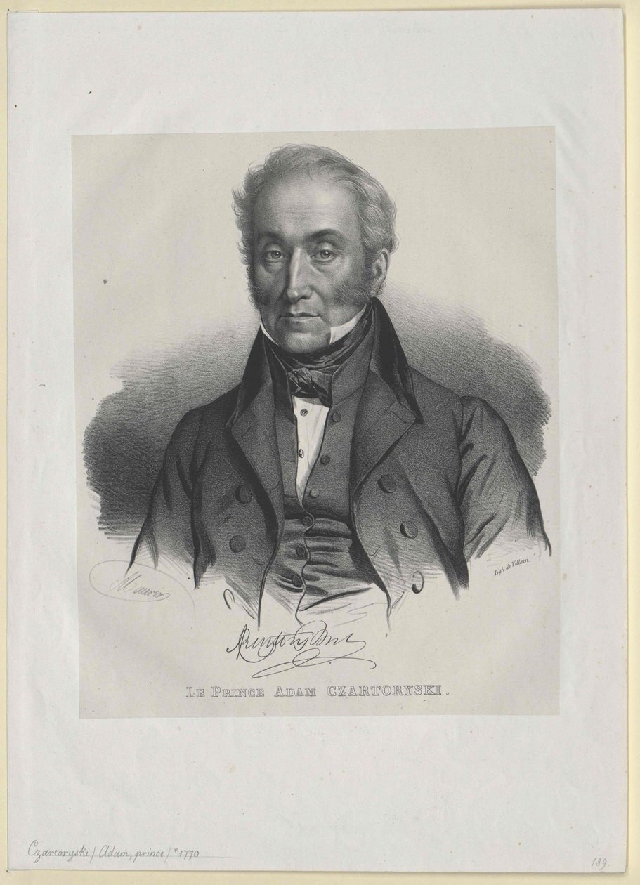 Adam George count Czartoryski (impressão) de Artist Unknown