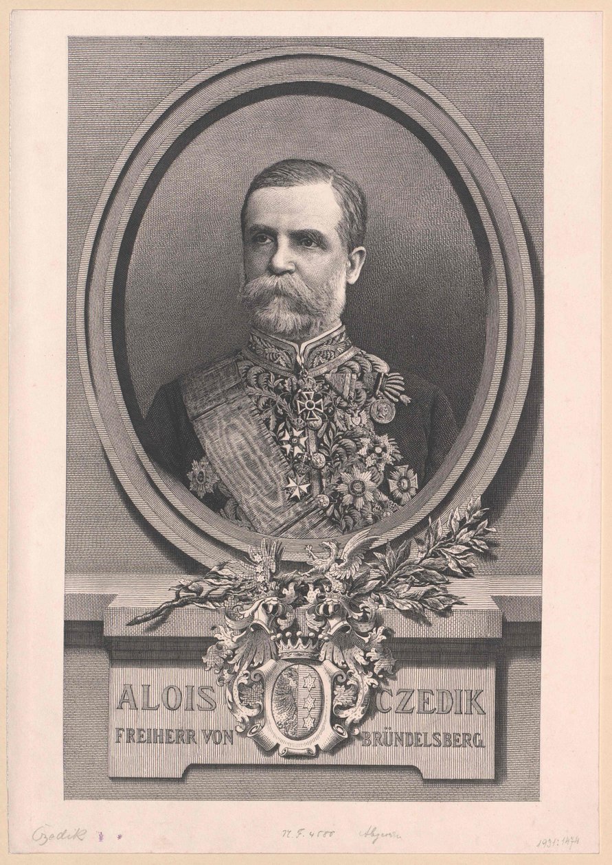 Aloysius Baron Czedik-Bruendelsberg (impressão) de Artist Unknown