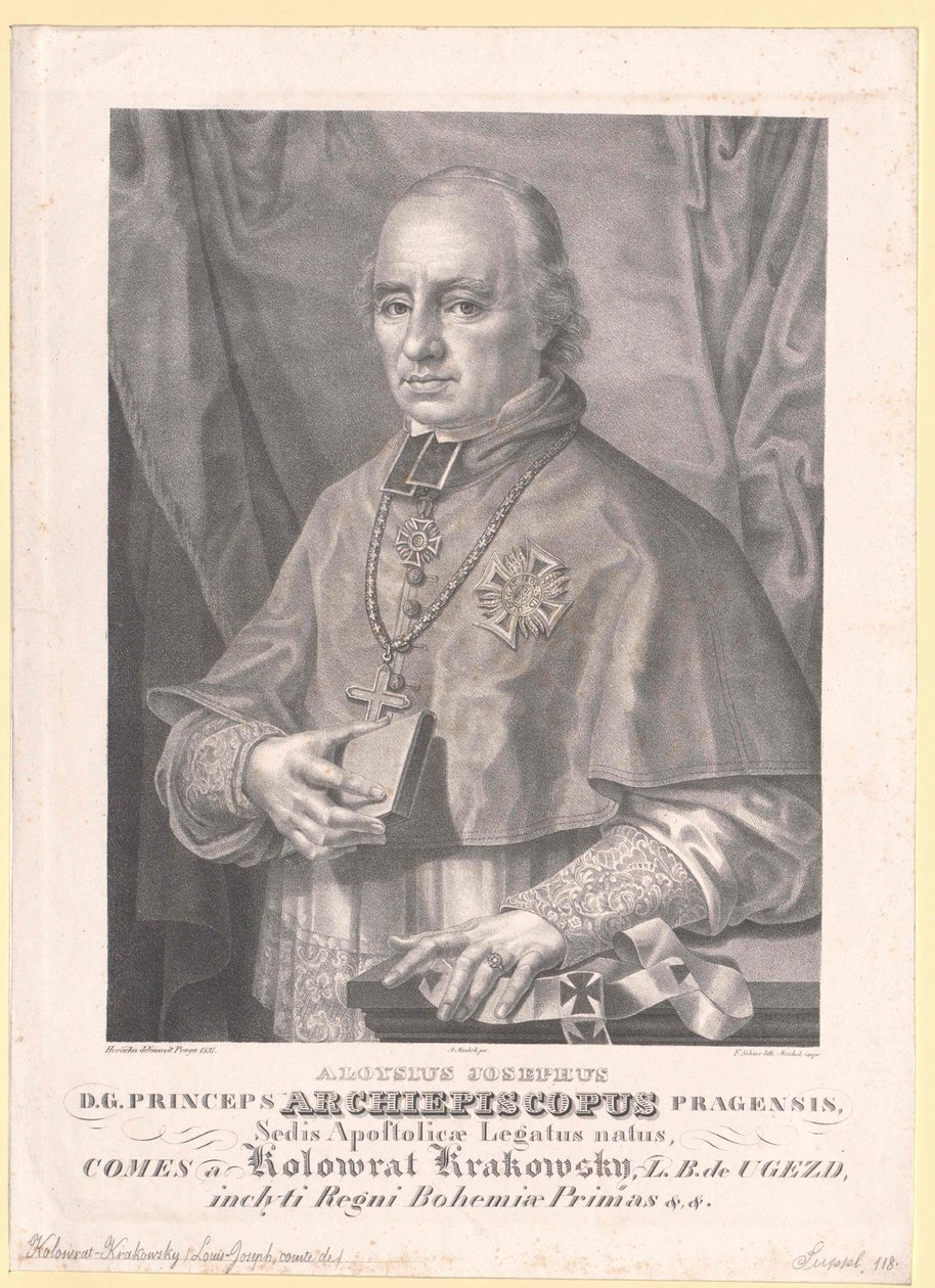 Aloysius Joseph conde Kolovrat Krakowski de Artist Unknown