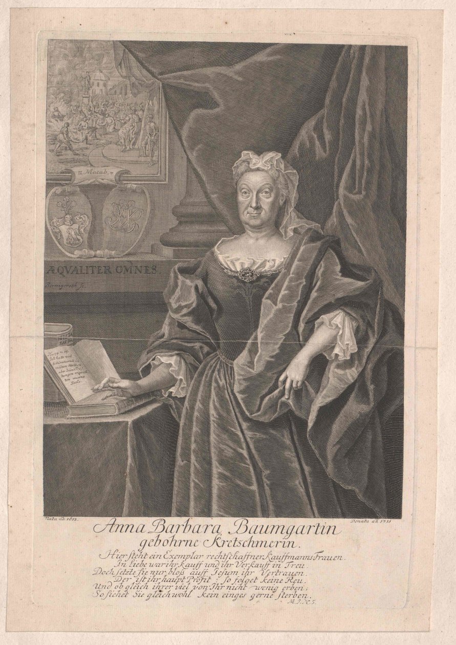 Anna Barbara Kretschmer de Artist Unknown