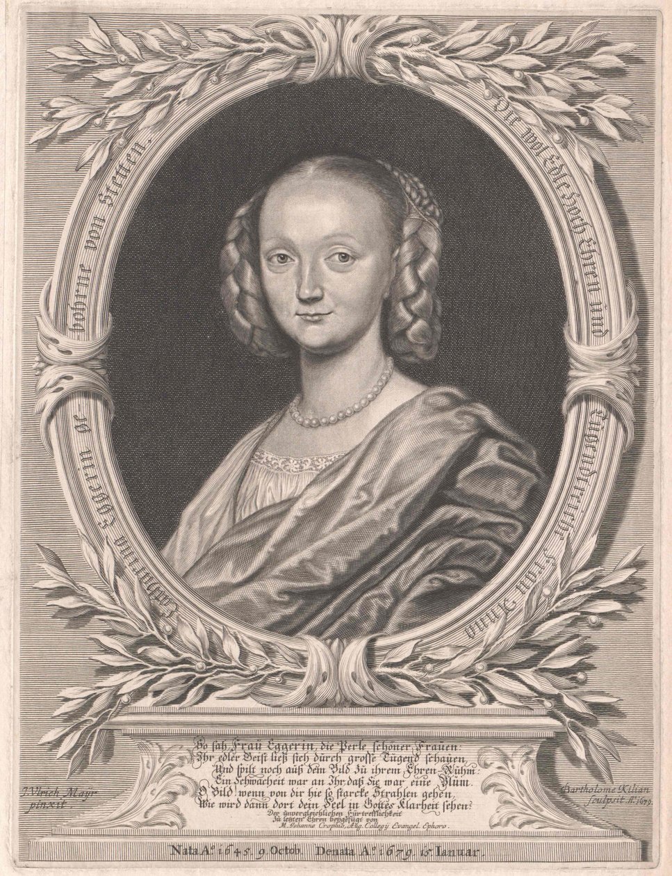 Anna Elisabeth von Stetten (impressão) de Artist Unknown