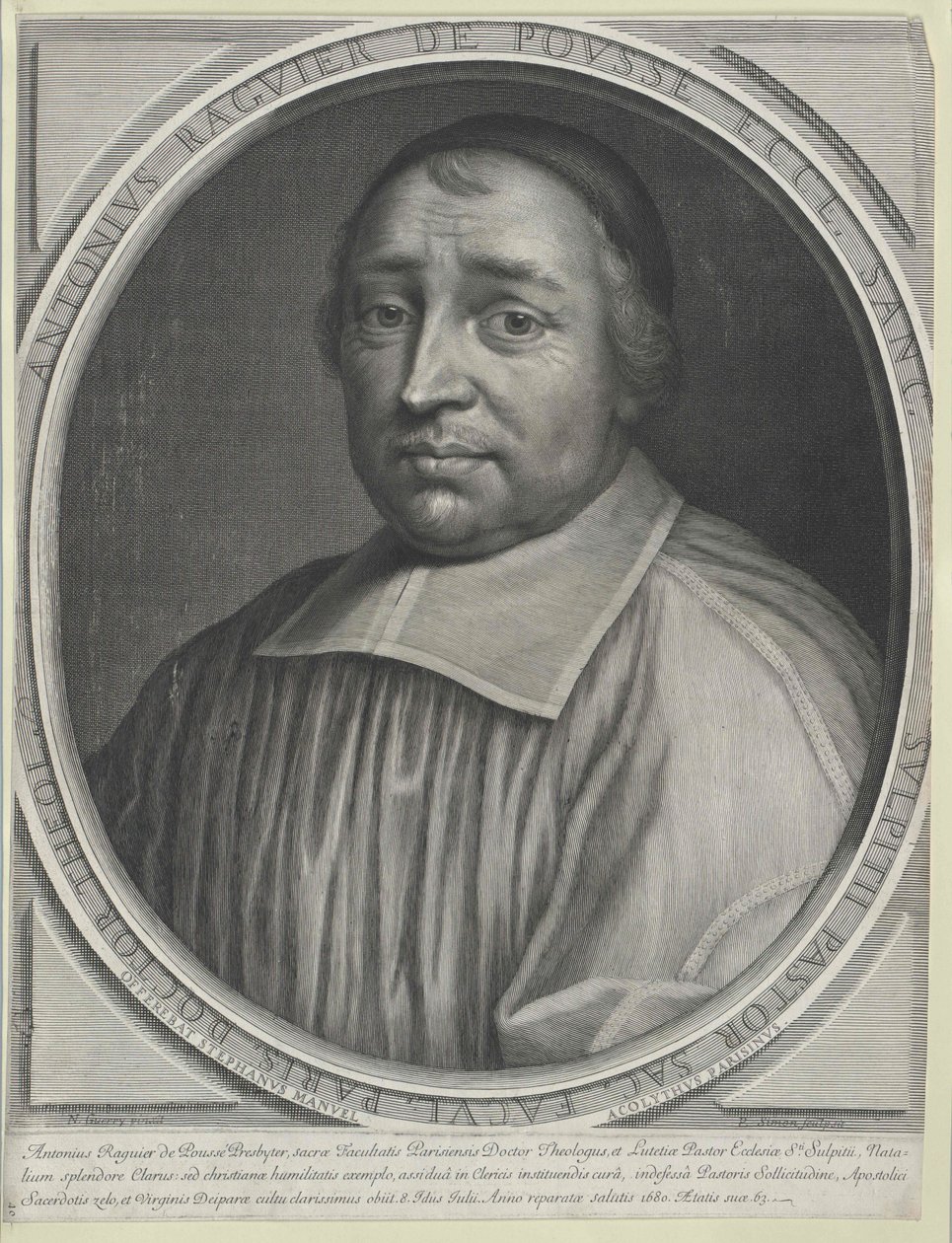 Antoine Raguier de Pouss00000000 (impressão) de Artist Unknown