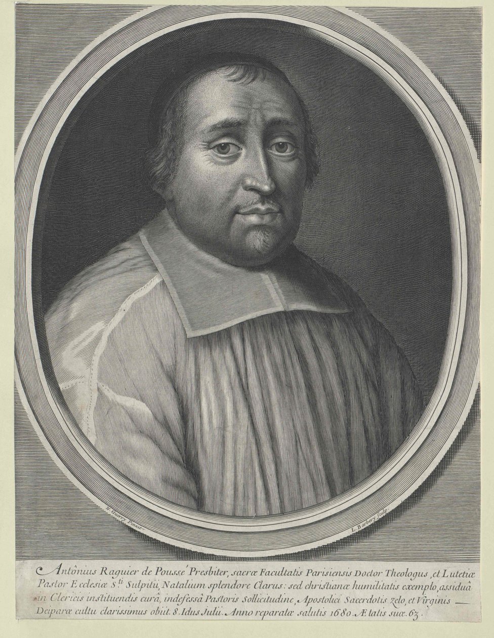 Antoine Raguier de Pouss00000000 (impressão) de Artist Unknown