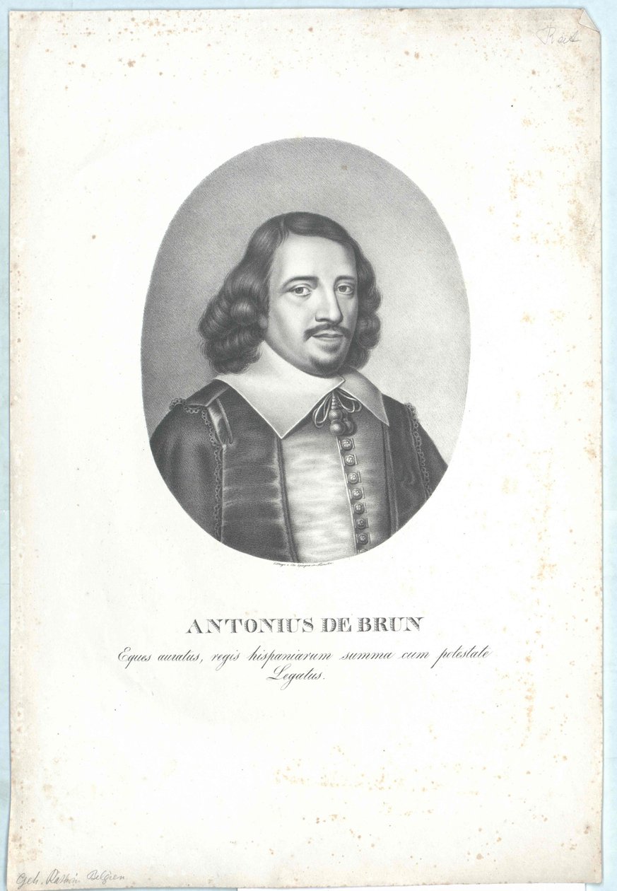 Antoine de Brun (impressão) de Artist Unknown