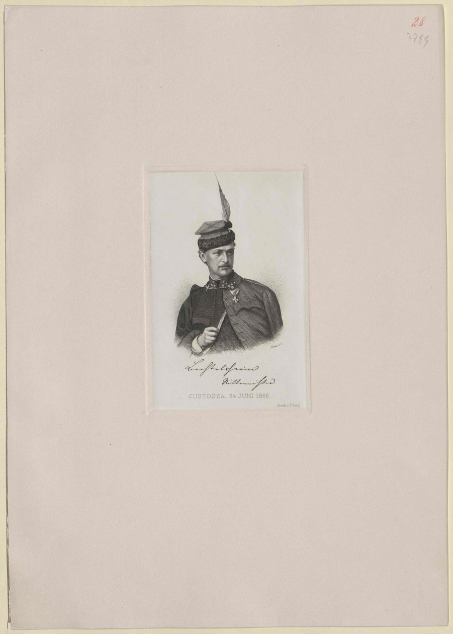 Anton Baron Bechtolsheim-Mauchenheim (impressão) de Artist Unknown