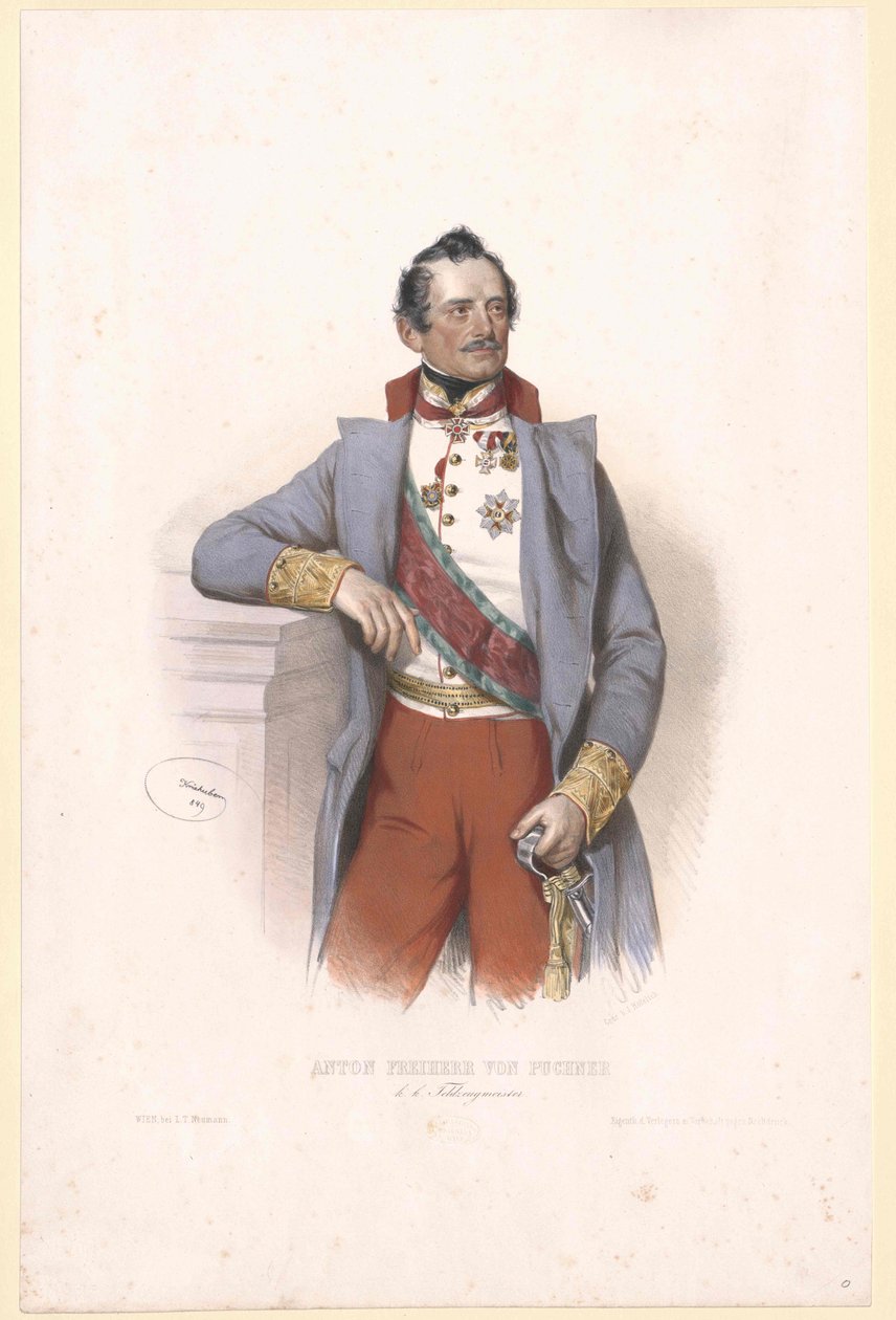Anton barão Puchner de Artist Unknown