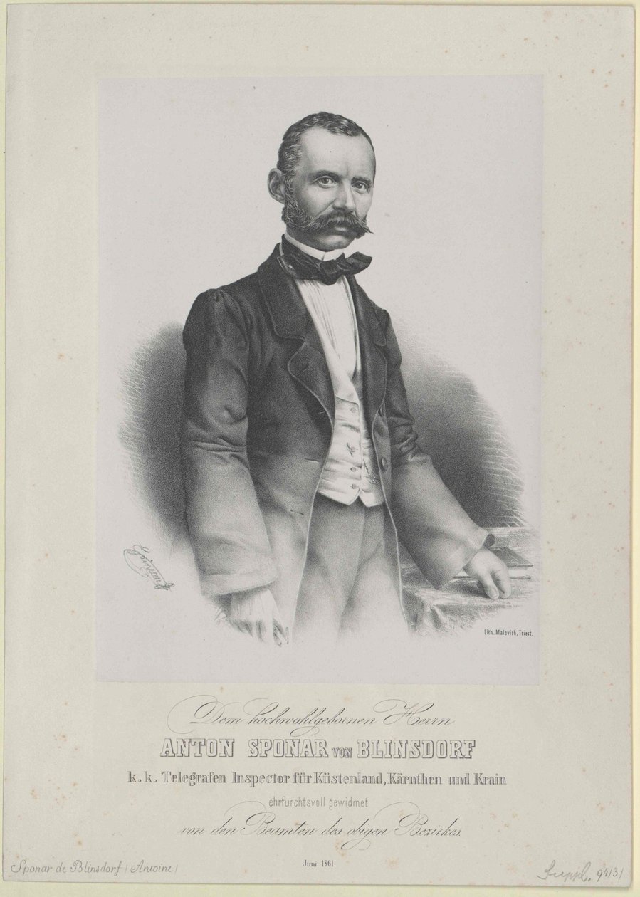 Anton von Sponar-Blinsdorf de Artist Unknown