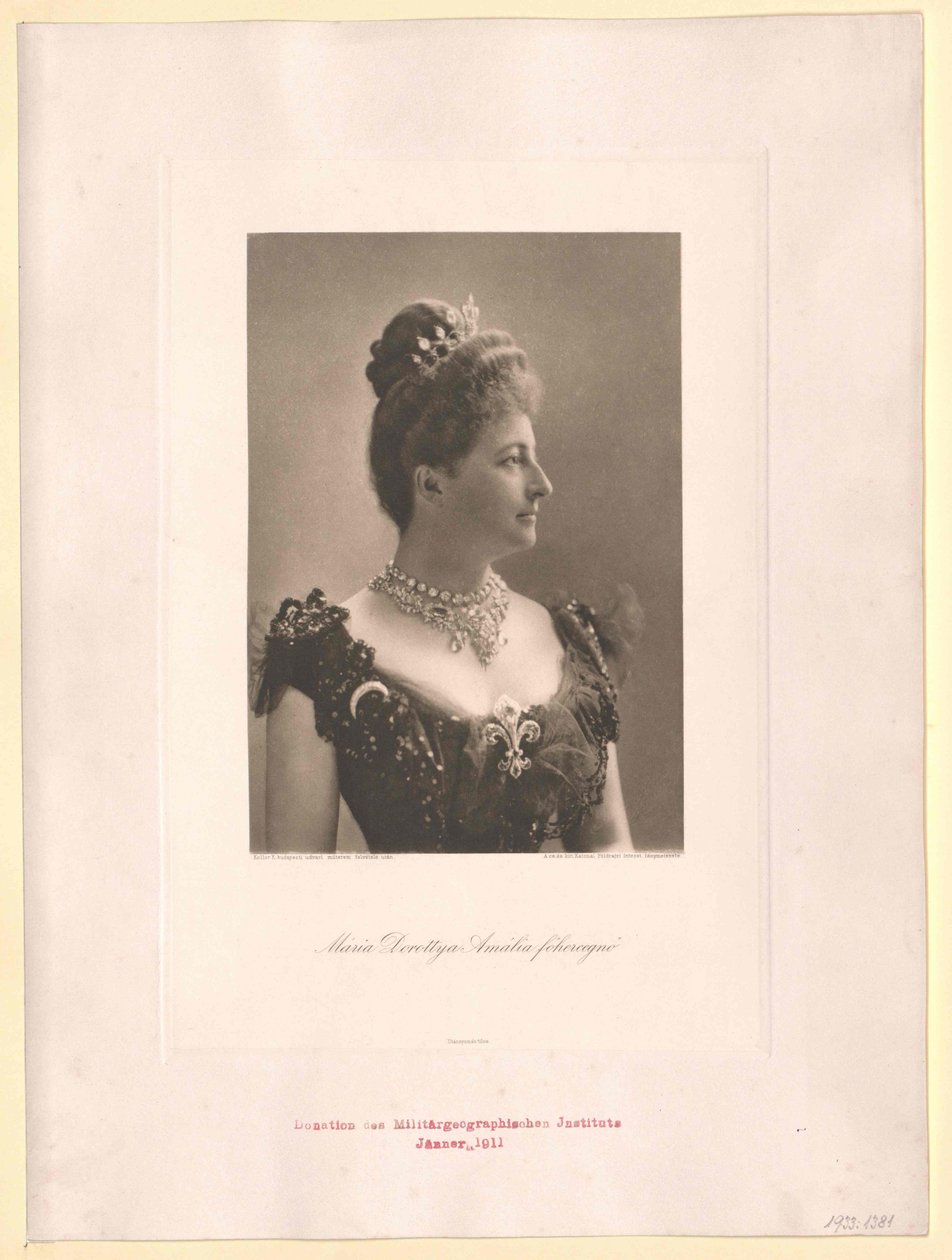 Arquiduquesa da Áustria Maria Dorothea (impressão) de Artist Unknown