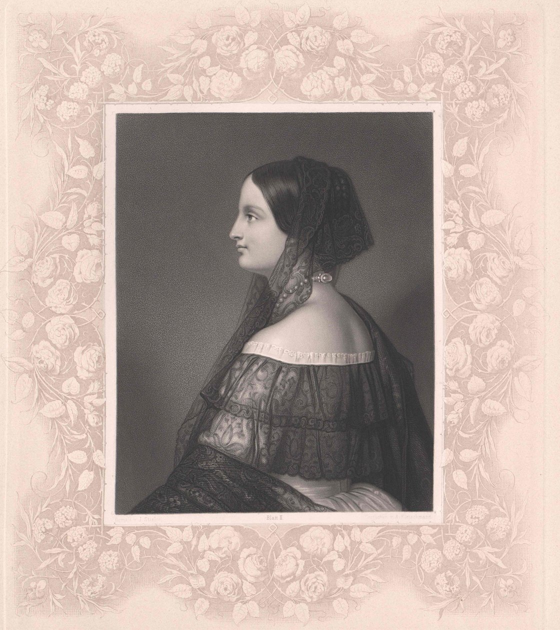 Arquiduquesa da Áustria Toscana Auguste (impressão) de Artist Unknown