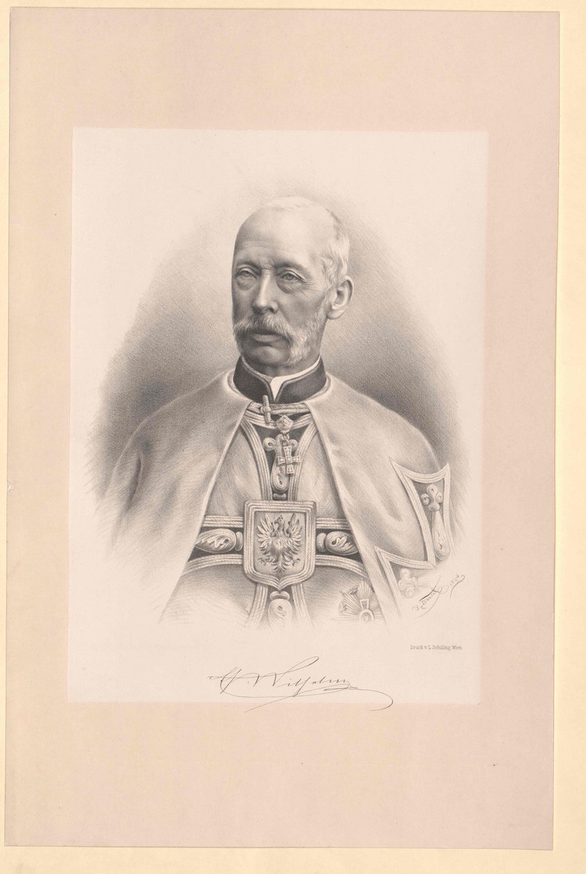 Arquiduque da Áustria Wilhelm (impressão) de Artist Unknown