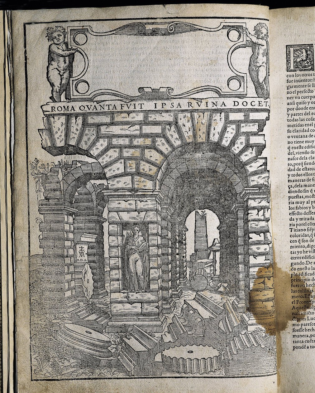 Arquitetura e perspetiva - SERLIO, Sebastiano (1475-1554). Arquiteto maneirista italiano, que fez parte da equipa italiana que construiu o Palácio de Fontainebleau. Tutte opera architettura e prospetiva. ESPANHA. CASTELA E LEÃO. Salamanca. Salamanca de Artist Unknown
