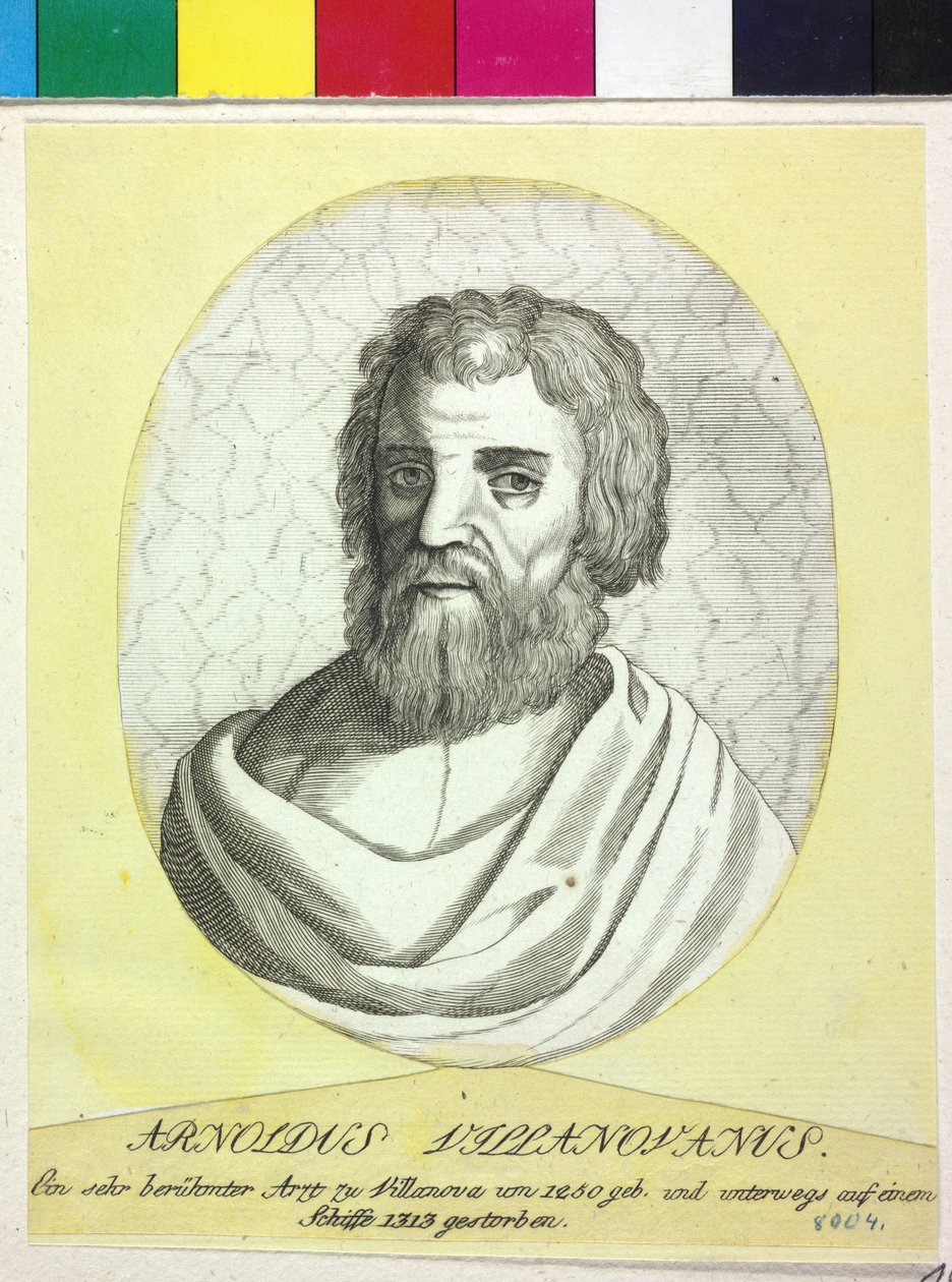 Arnaldo de Vilanova (impressão) de Artist Unknown