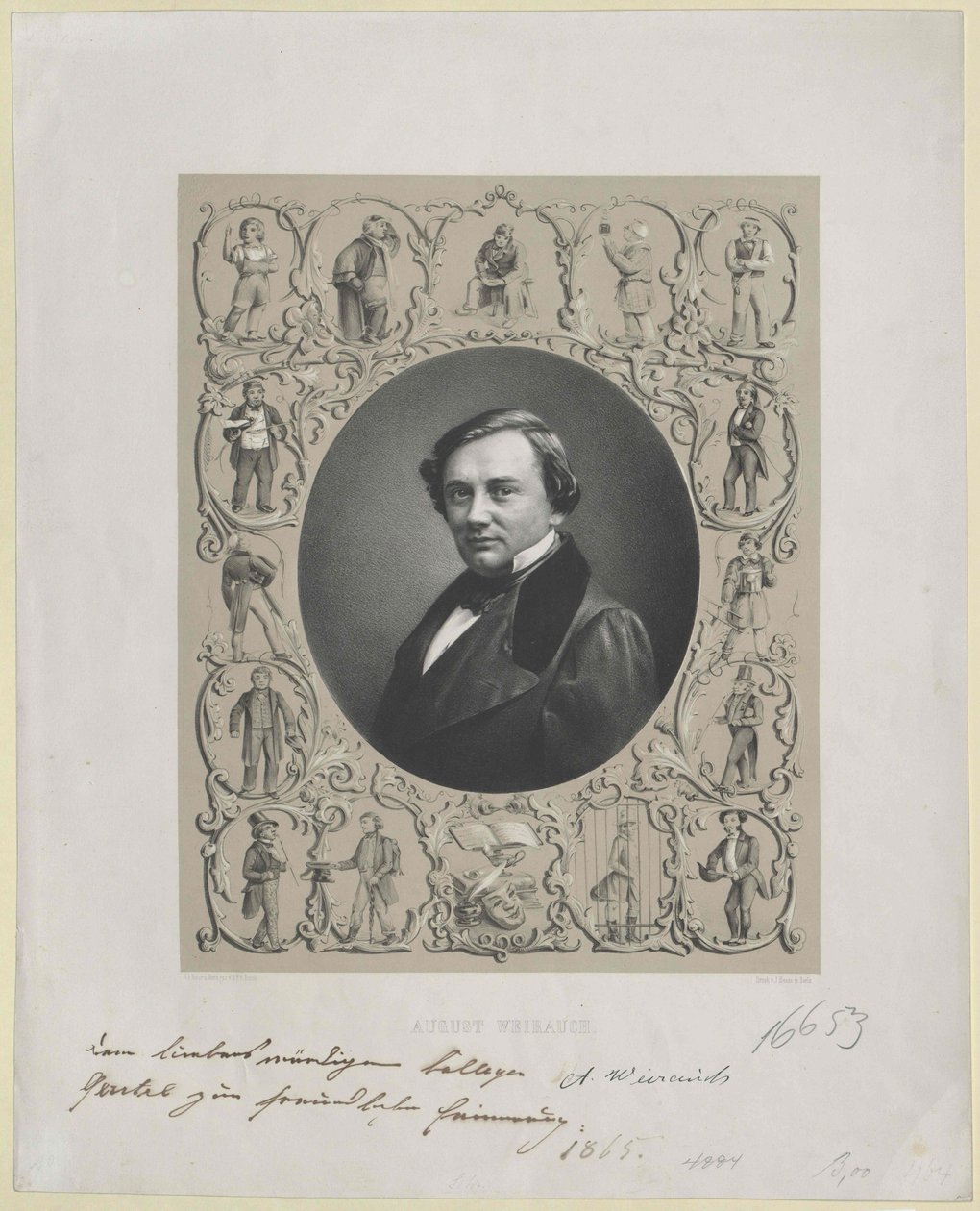 August Weihrauch (impressão) de Artist Unknown