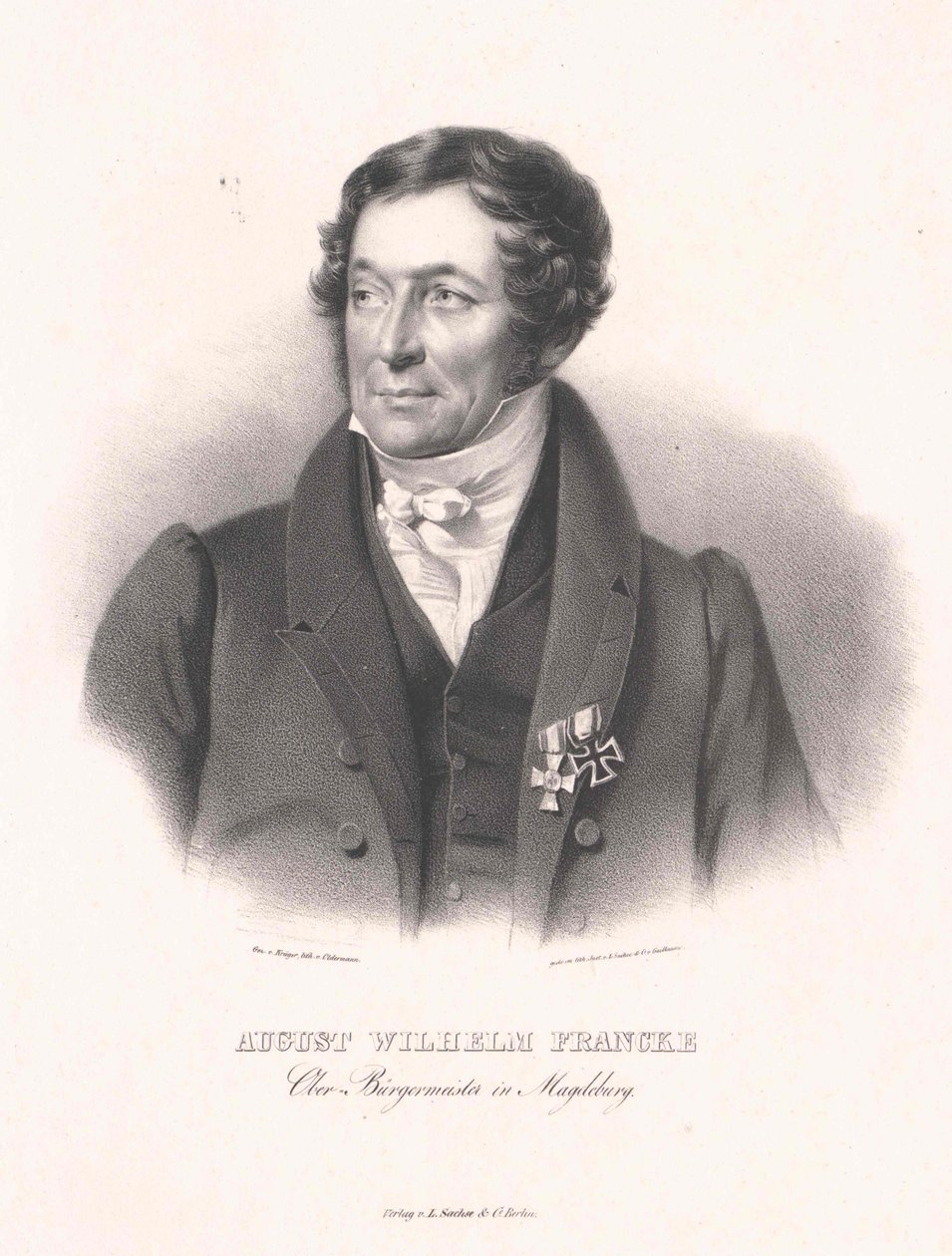 August Wilhelm Francke (impressão) de Artist Unknown