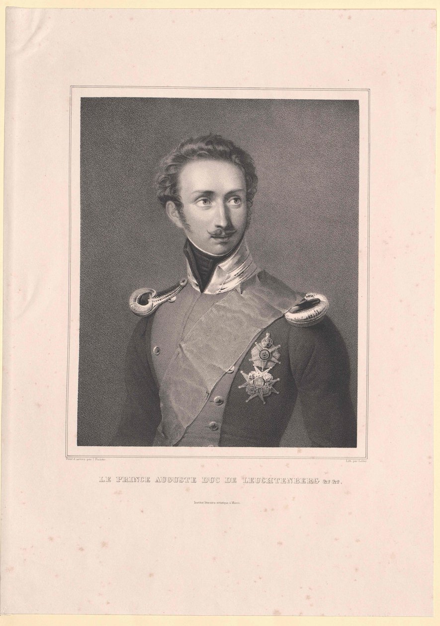 Augusto duque de Leuchtenberg de Artist Unknown