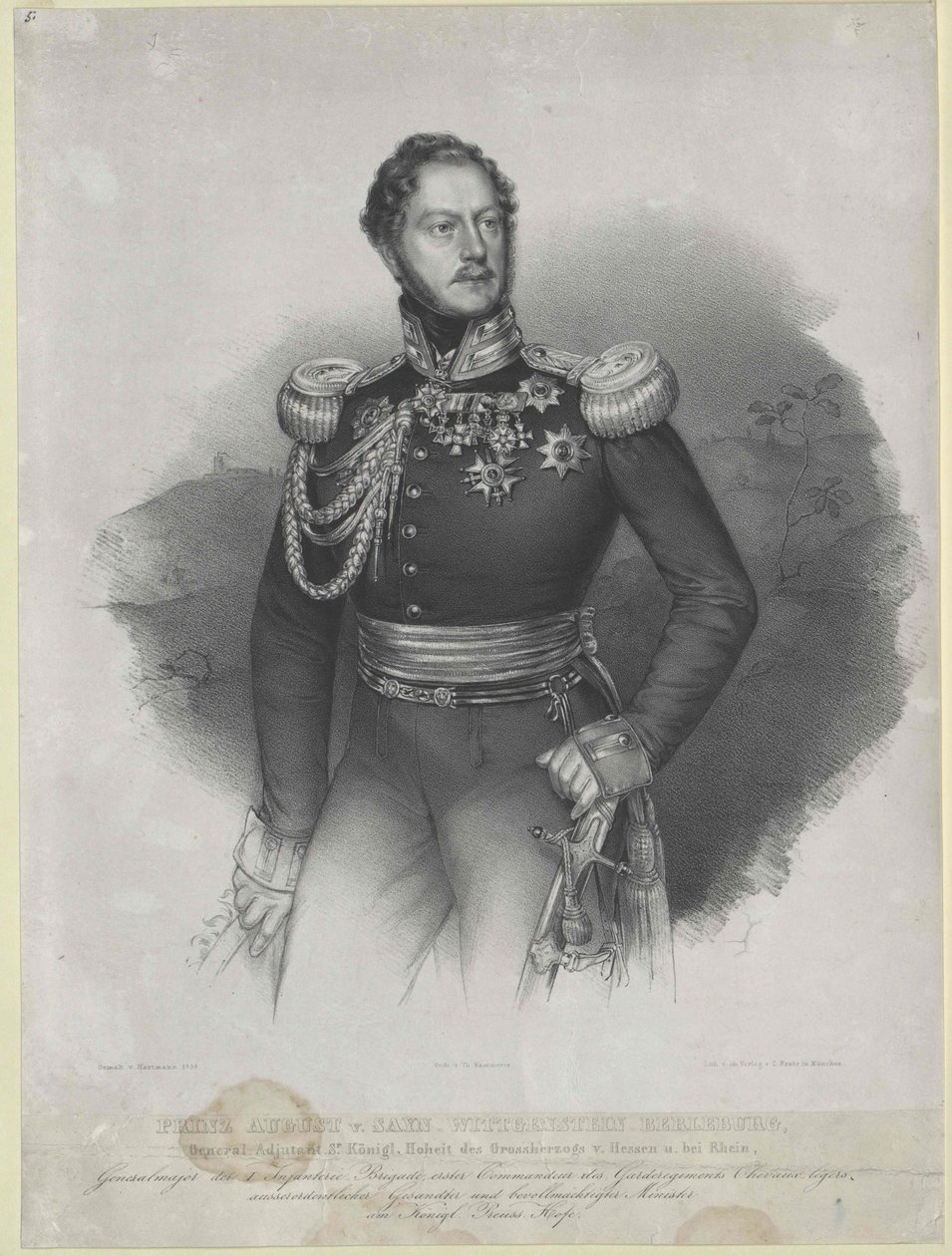 Augusto, príncipe Sayn-Wittgenstein-Berleburg de Artist Unknown