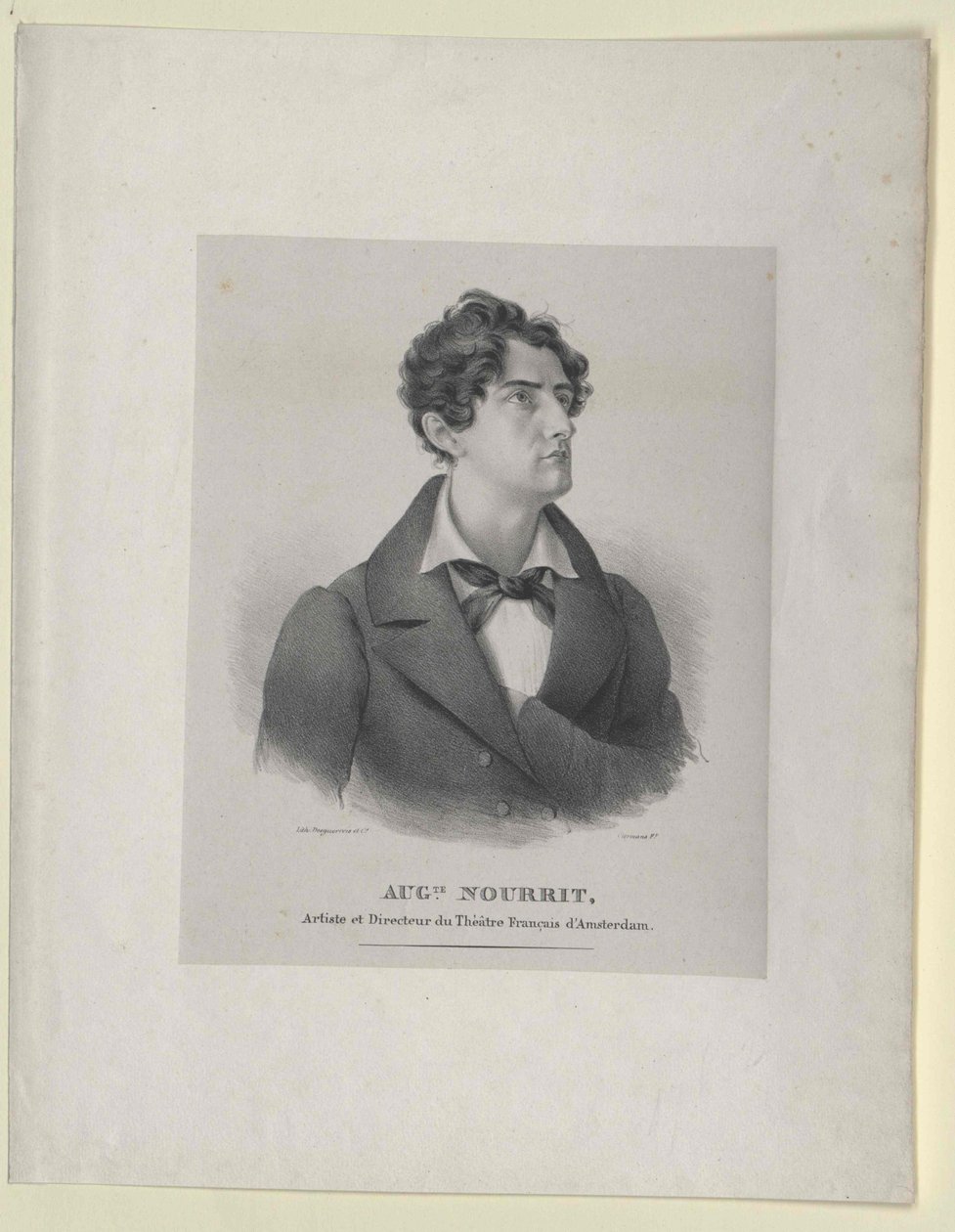 Auguste Nourrit (impressão) de Artist Unknown