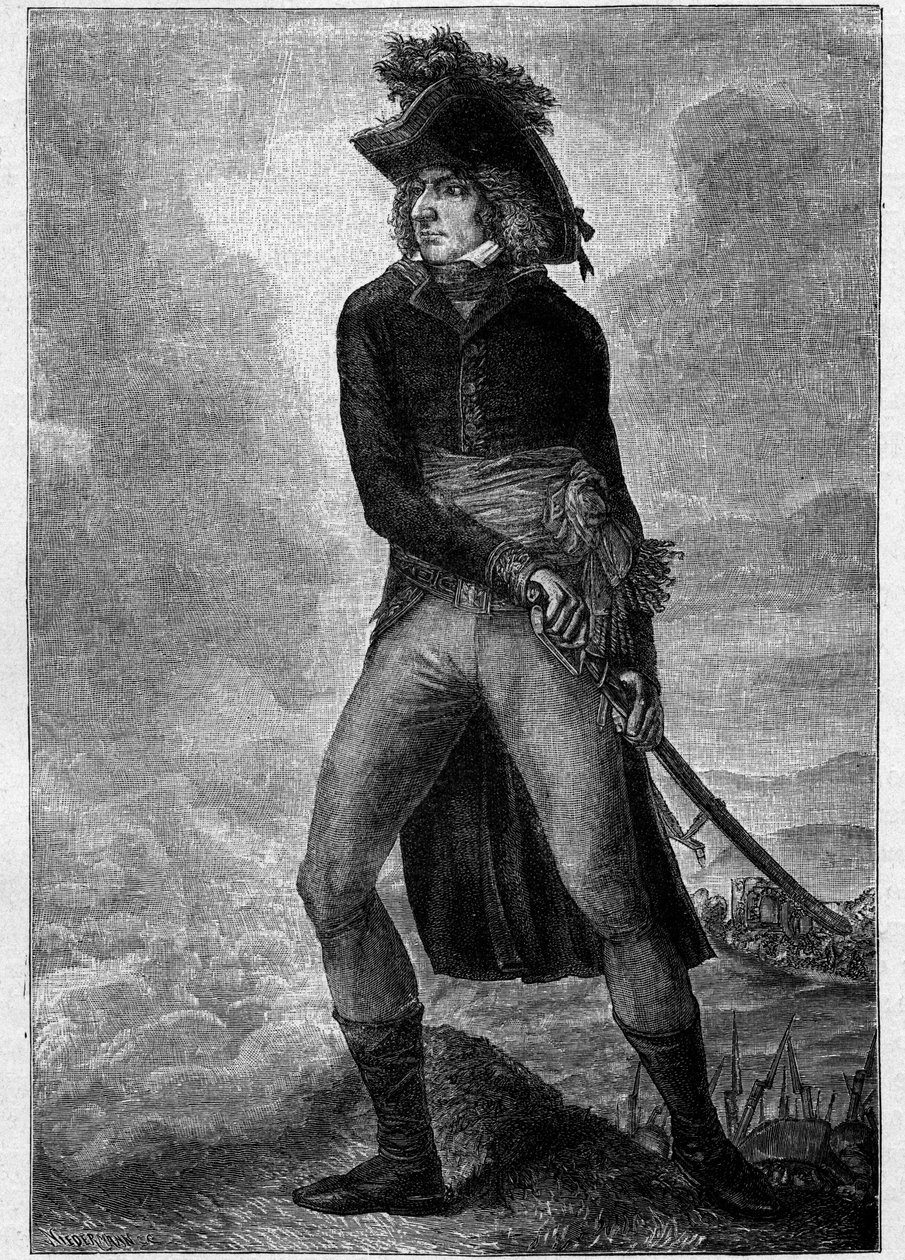 Bernadotte Carlos XIV (1763-1844) Rei da Suécia e da Noruega (1818-44) - Retrato de Carlos XIV (Jean de Suede) (Jean Baptiste Bernadotte) (1763-1844) a partir da pintura de Hilaire Ledru de Artist Unknown