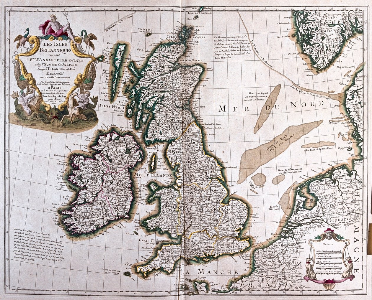 Ilhas Britânicas, Inglaterra, Escócia e Irlanda - de Artist Unknown