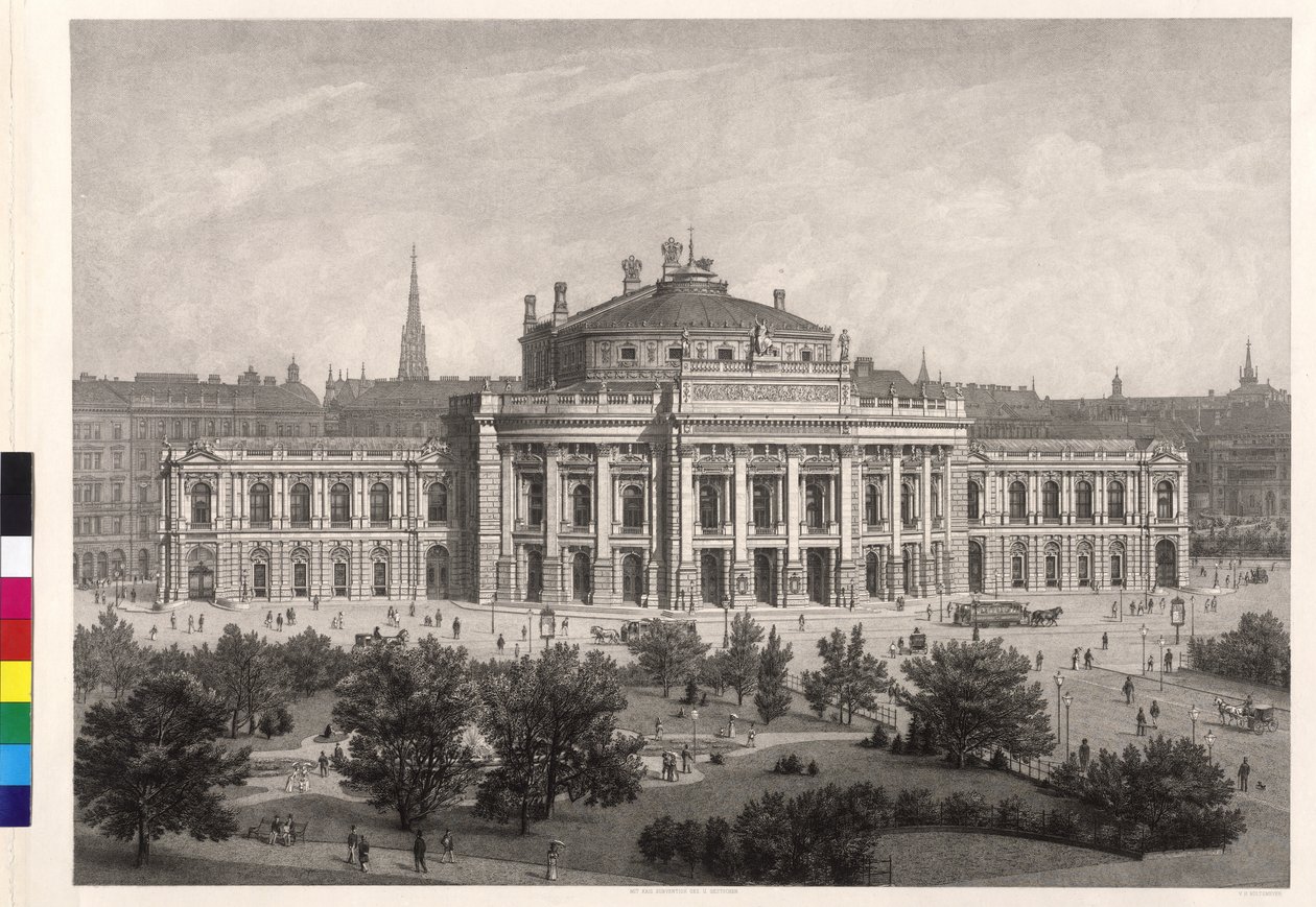 Burgtheater em Viena de Artist Unknown