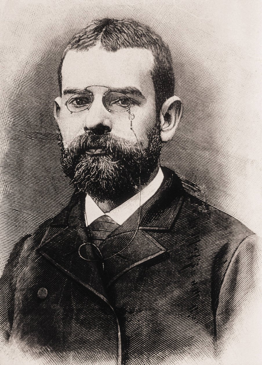 CLARIN, Leopoldo Alas y Urena, também chamado (1852-1901). Escritor espanhol. Gravura de Artist Unknown