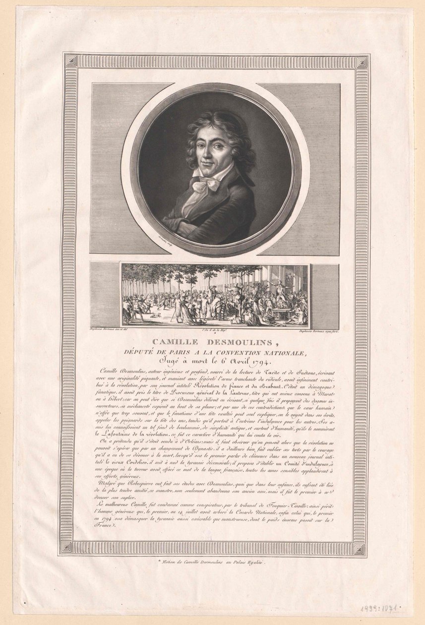 Camille Desmoulins (impressão) de Artist Unknown