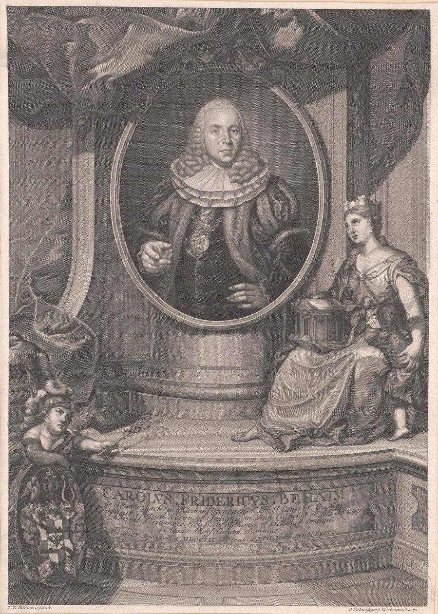 Carl Frederick Behaim von Schwarzbach e Kirchensittenbach de Artist Unknown