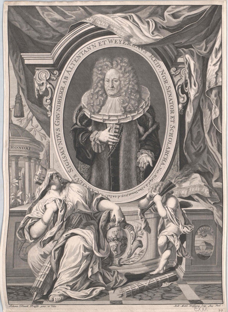 Carl Sigismund senhor do solar de Altenthann e Weyherhaus de Artist Unknown