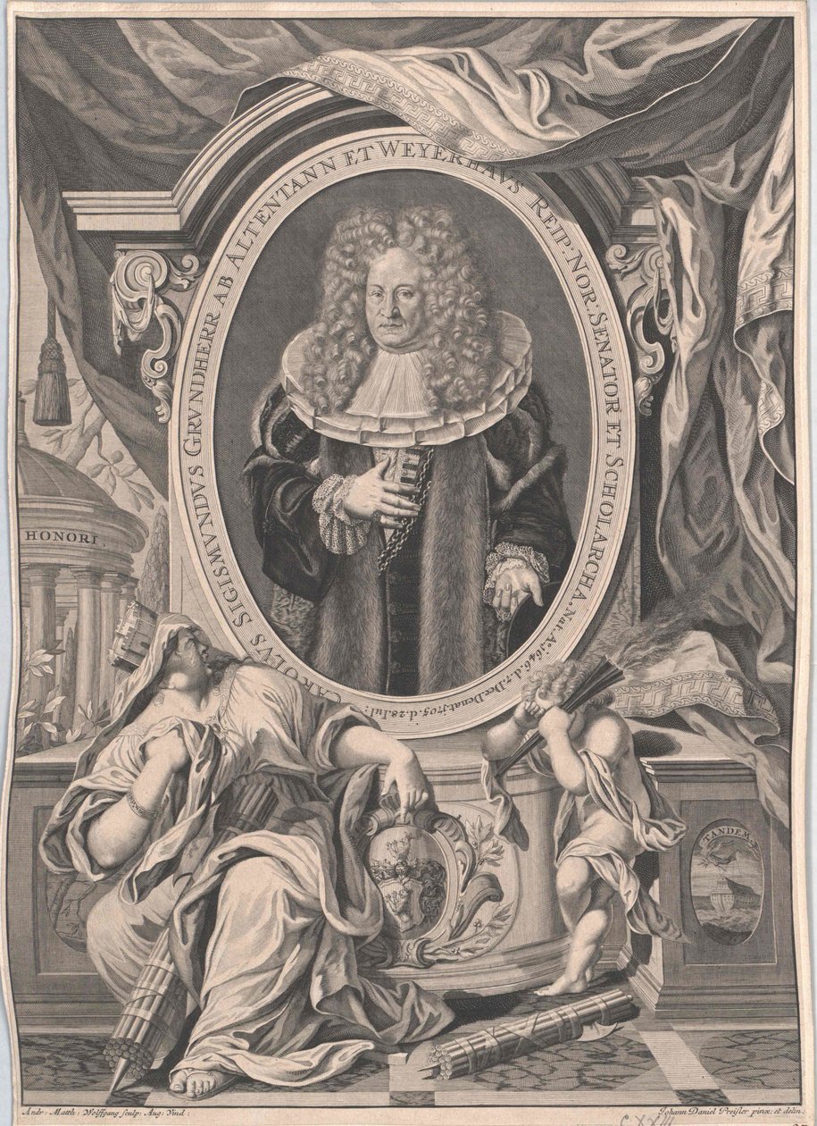 Carl Sigismund senhor do solar de Altenthann e Weyherhaus de Artist Unknown