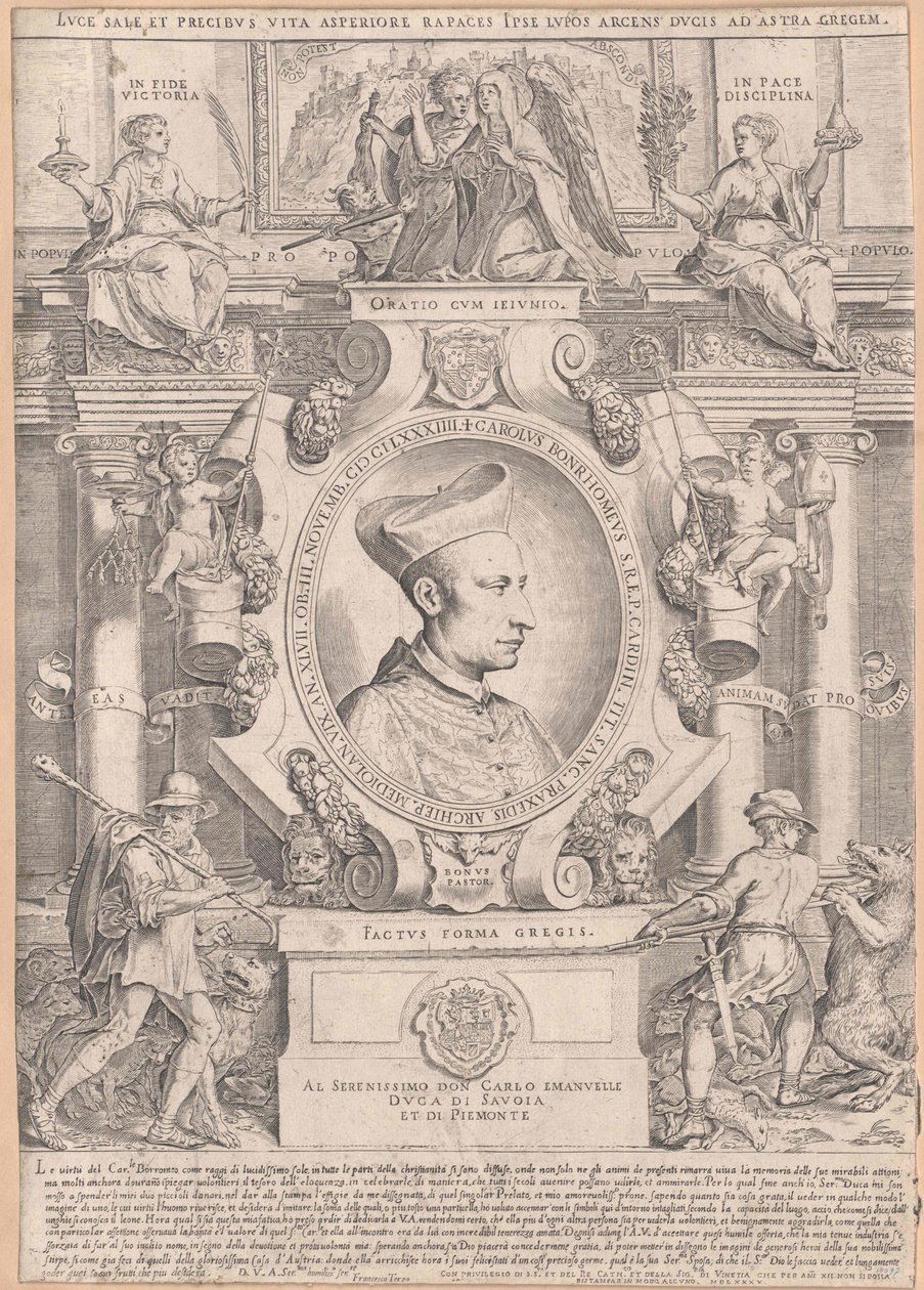 Carlo Borromeo (impressão) de Artist Unknown