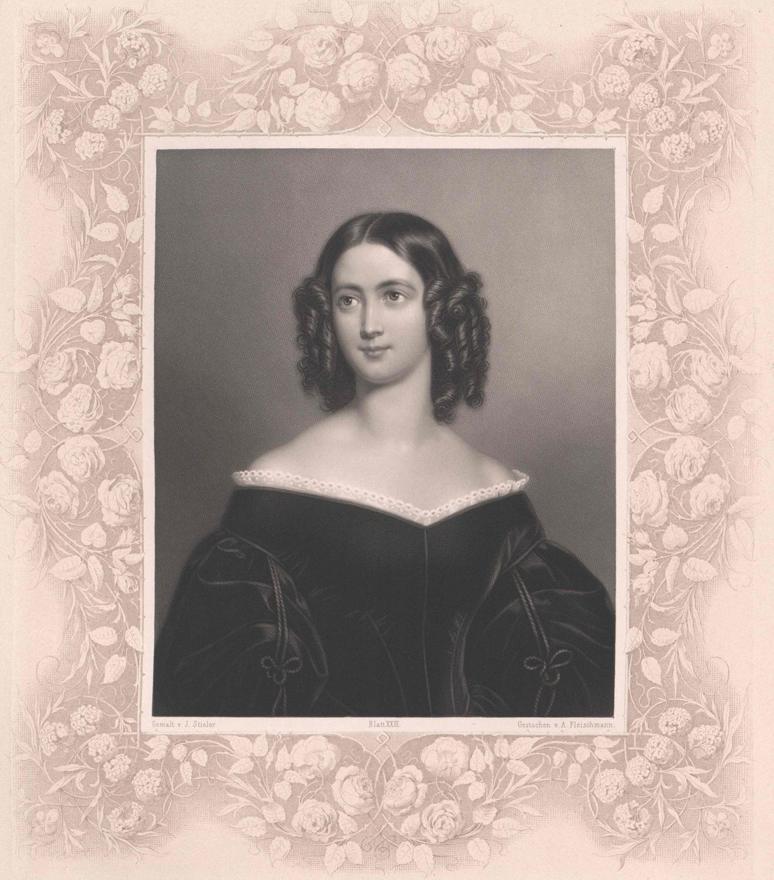 Caroline Lizius (impressão) de Artist Unknown