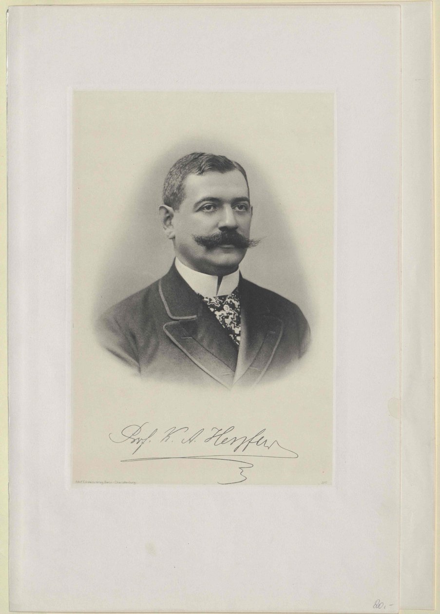 Charles August Herzfeld (impressão) de Artist Unknown