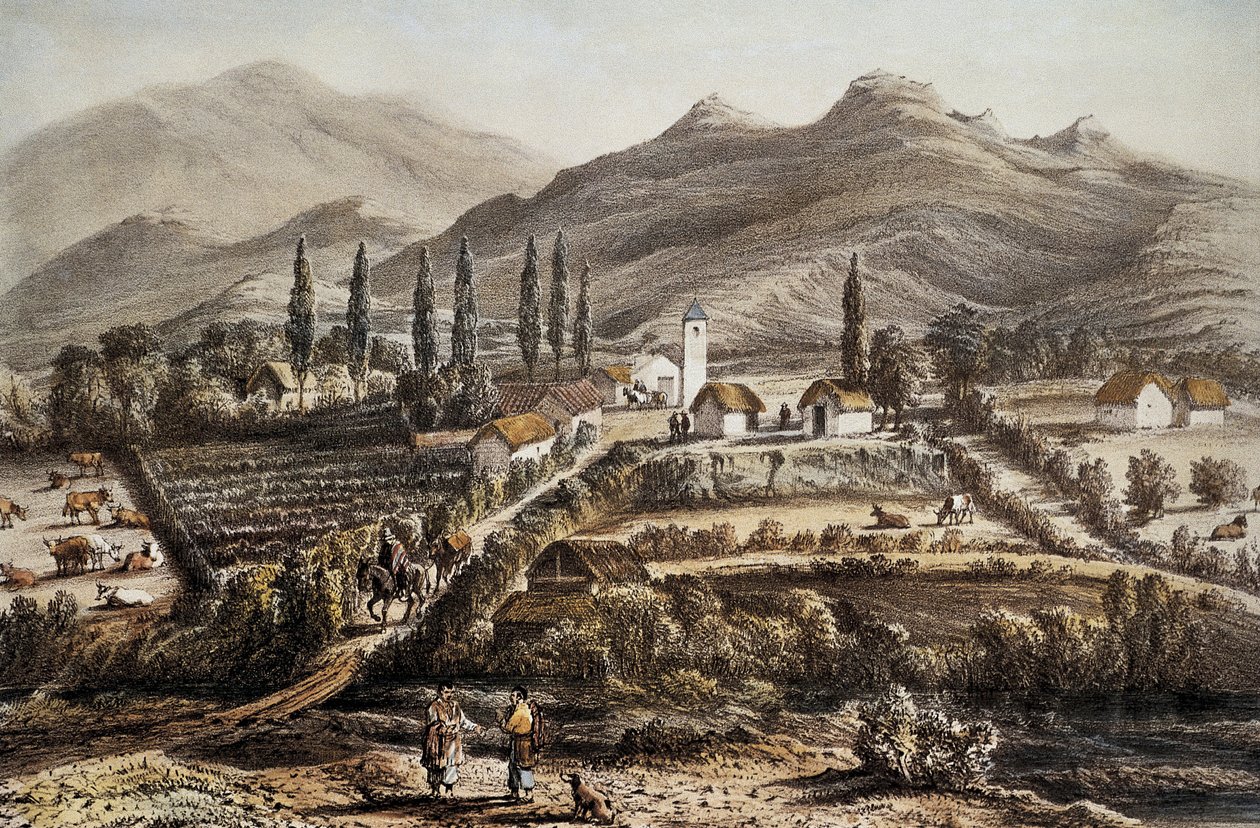 Chile (1837). Cogoti. Litografia de Artist Unknown