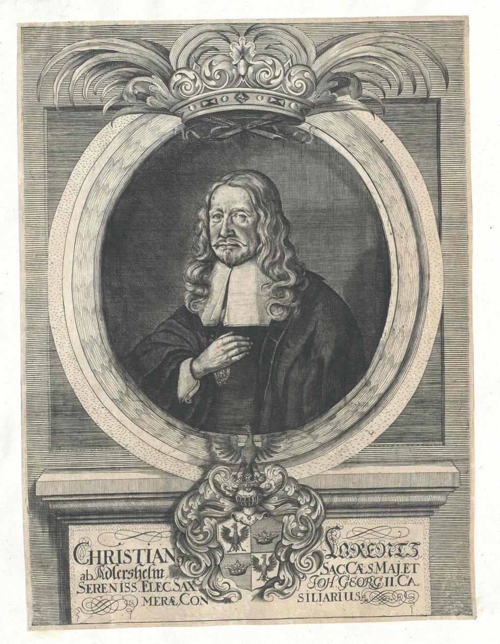 Christian Lorenz Adlershelm (impressão) de Artist Unknown