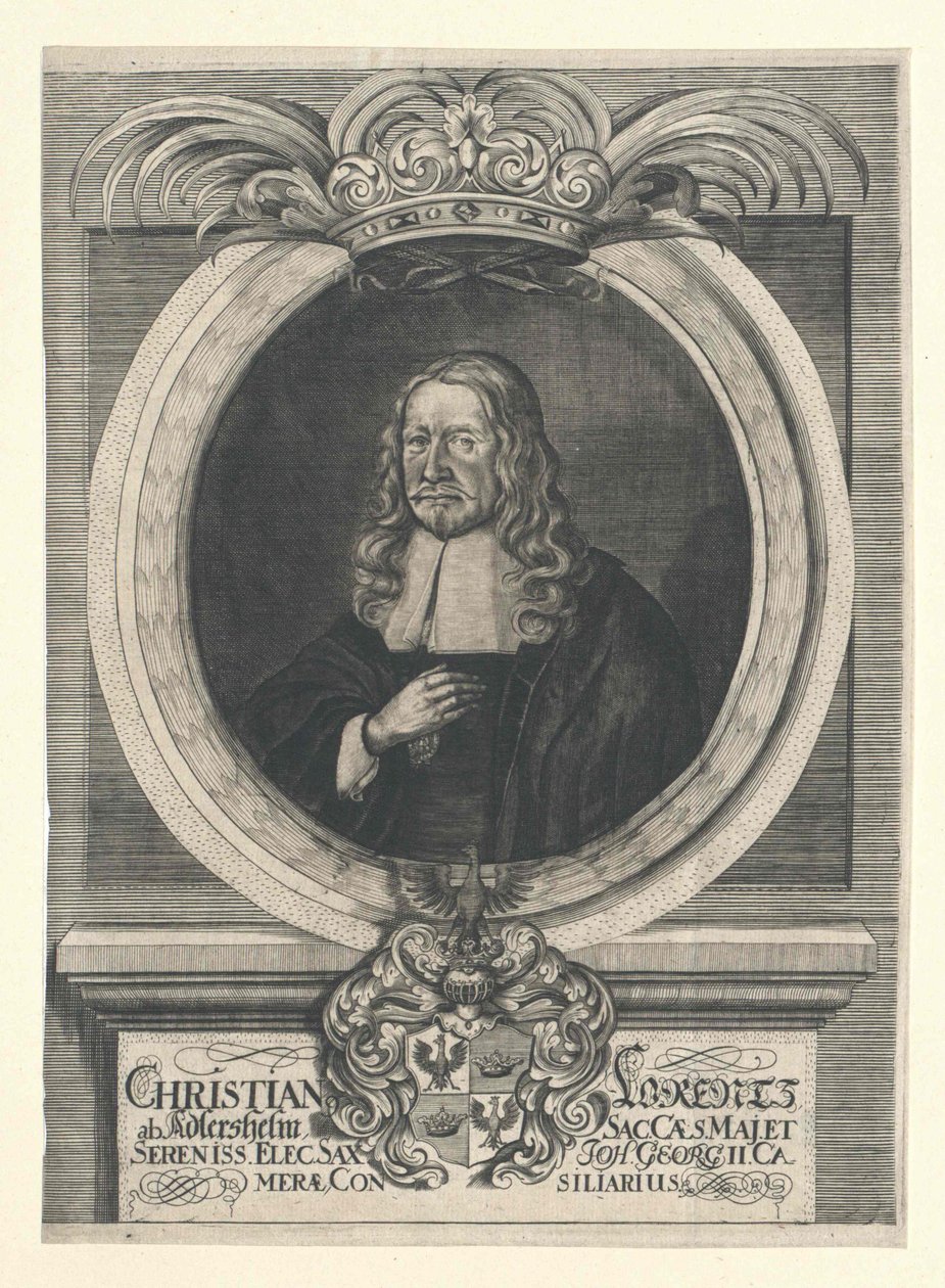 Christian Lorenz Adlershelm (impressão) de Artist Unknown