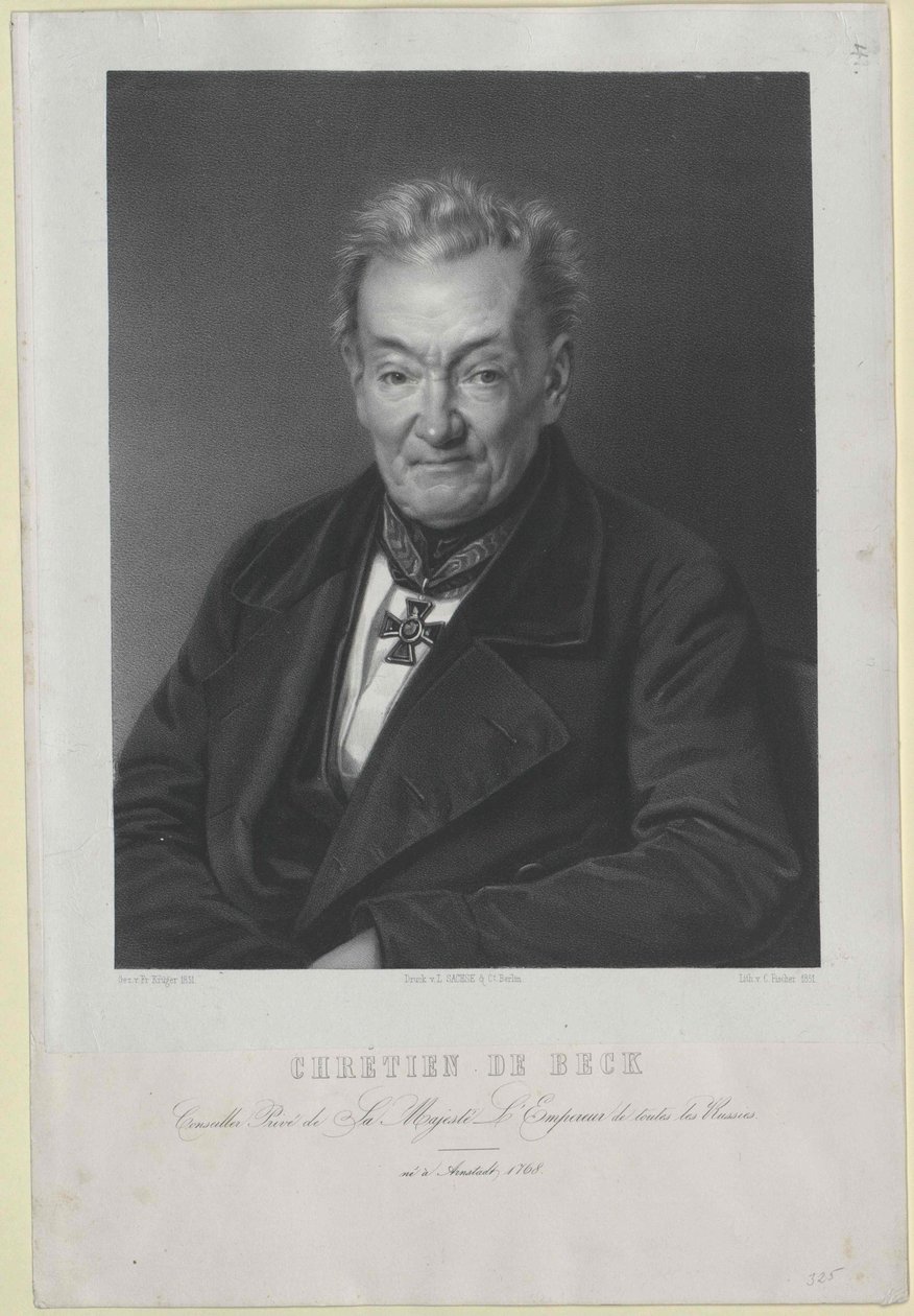 Christian von Beck de Artist Unknown